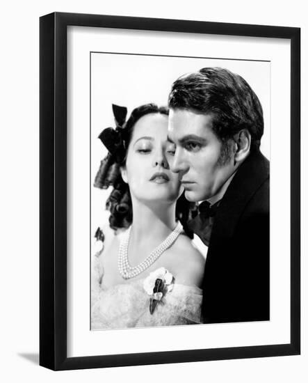 Wuthering Heights, Merle Oberon, Laurence Olivier, 1939-null-Framed Photo