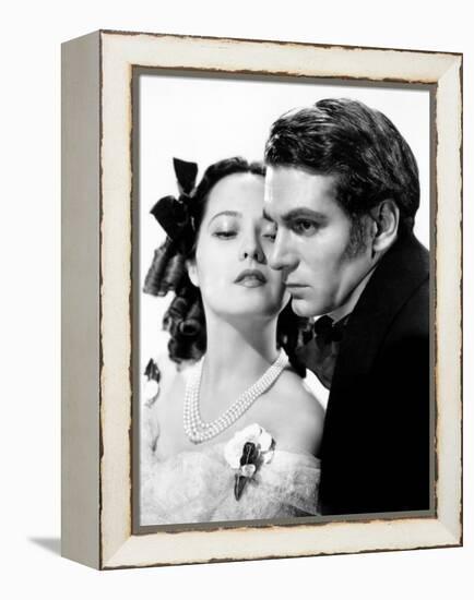 Wuthering Heights, Merle Oberon, Laurence Olivier, 1939-null-Framed Stretched Canvas