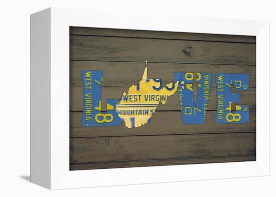 WV State Love-Design Turnpike-Framed Giclee Print