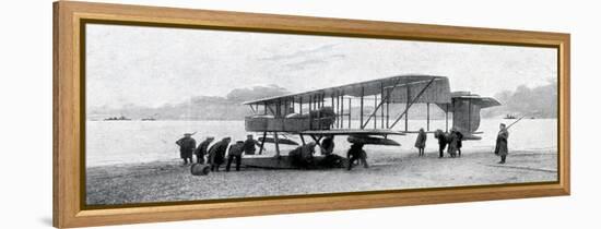 WW1 - Aviation in the Navy - Churchill Checks on Air Power-null-Framed Stretched Canvas