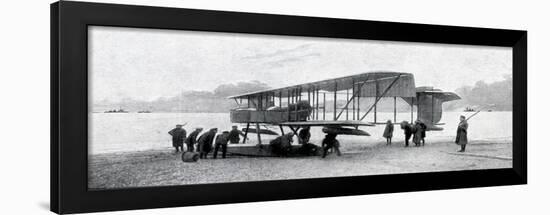 WW1 - Aviation in the Navy - Churchill Checks on Air Power-null-Framed Art Print