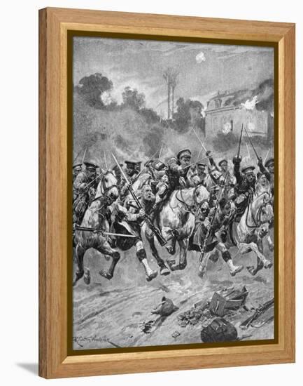 WW1 - Battle of St Quentin 1914-Richard Caton II Woodville-Framed Premier Image Canvas
