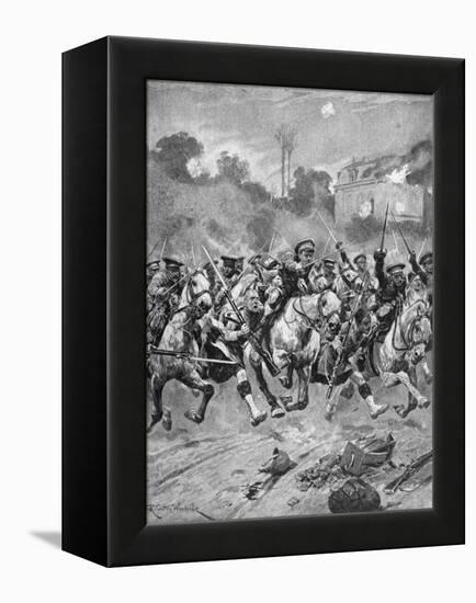 WW1 - Battle of St Quentin 1914-Richard Caton II Woodville-Framed Premier Image Canvas