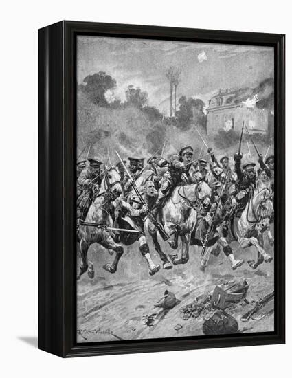 WW1 - Battle of St Quentin 1914-Richard Caton II Woodville-Framed Premier Image Canvas