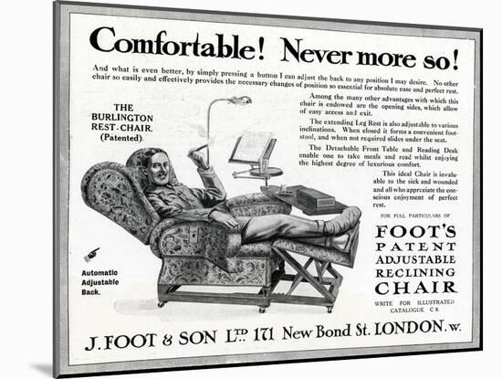 WW1 - Product Advertisement - Convalescing in Comfort-null-Mounted Art Print