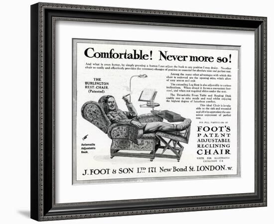 WW1 - Product Advertisement - Convalescing in Comfort-null-Framed Art Print