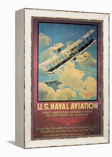 Ww1 Us Naval Aviation Recruiting Poster, 1918-null-Framed Premier Image Canvas