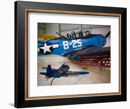 WW2 Era SBD Dauntless Naval Dive Bomber, Palm Springs Air Museum, Palm Springs, California, USA-Walter Bibikow-Framed Photographic Print