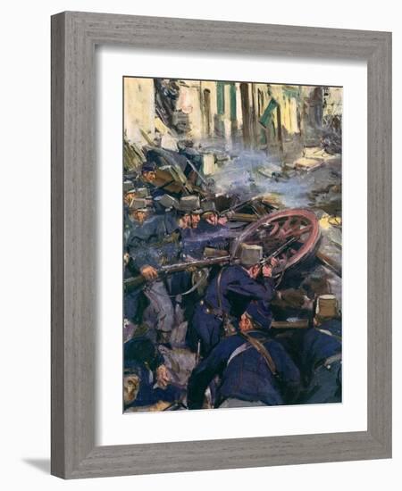 WWI, Belgian Resistance-Cyrus Cuneo-Framed Art Print