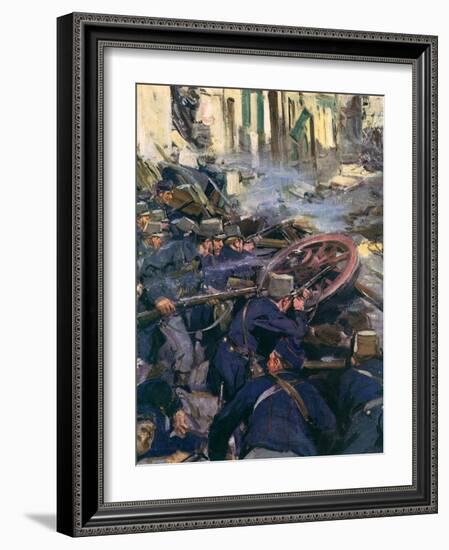 WWI, Belgian Resistance-Cyrus Cuneo-Framed Art Print