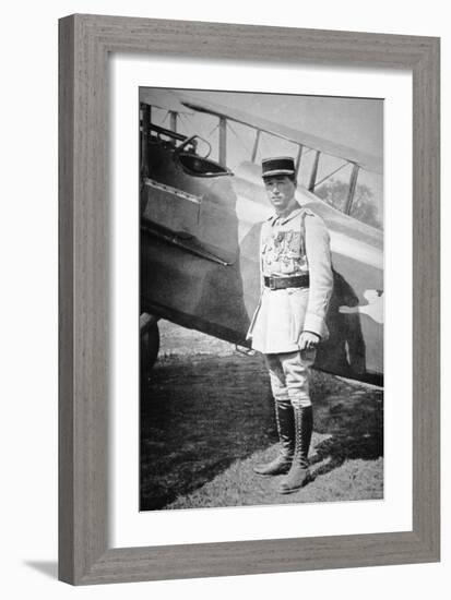 WWI French Air Ace Sous-Lieutenant Rene Fonck, Awarded Legion d'Honneur after Six Victories, 8th…-French Photographer-Framed Photographic Print