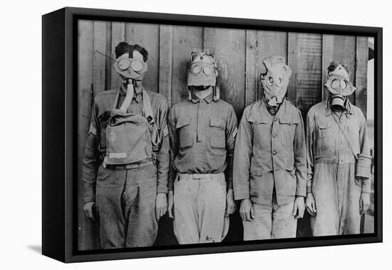 WWI, Gas Masks-Science Source-Framed Premier Image Canvas