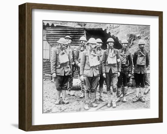 WWI, Gas Masks-Science Source-Framed Giclee Print