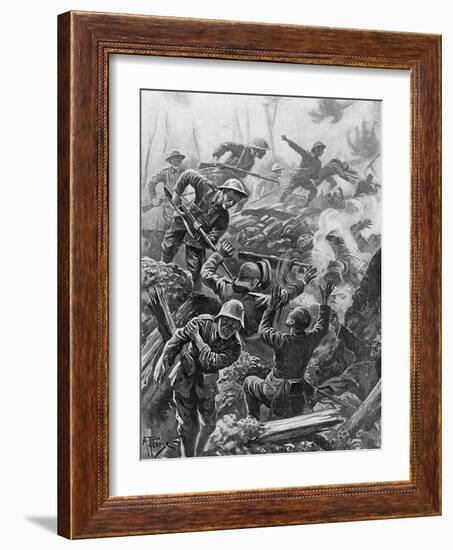 WWI, Heroic Act, Downie-Alfred Pearse-Framed Art Print