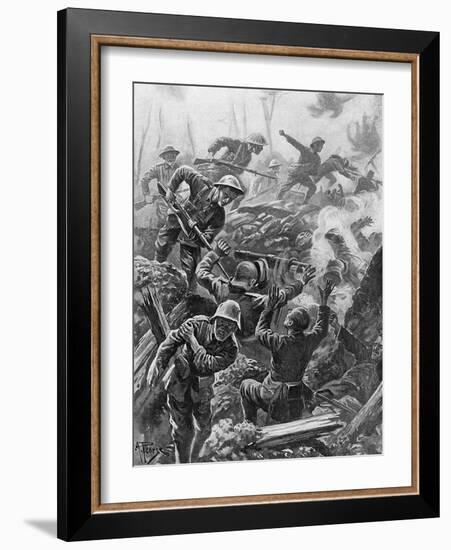 WWI, Heroic Act, Downie-Alfred Pearse-Framed Art Print