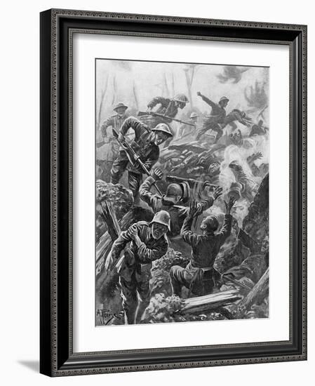 WWI, Heroic Act, Downie-Alfred Pearse-Framed Art Print
