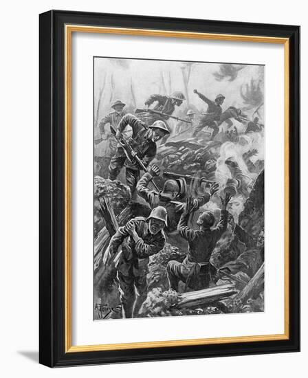 WWI, Heroic Act, Downie-Alfred Pearse-Framed Art Print