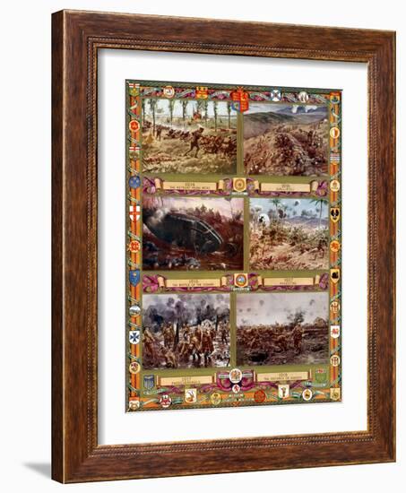 WWI, Important Battles of the British Army-Science Source-Framed Giclee Print