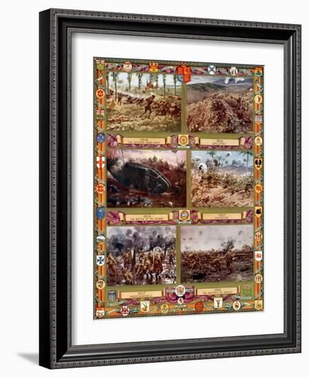 WWI, Important Battles of the British Army-Science Source-Framed Giclee Print