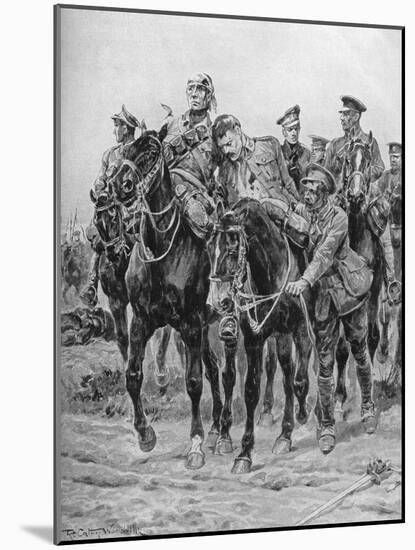 WWI - Wounded British soldiers on horseback-Richard Caton II Woodville-Mounted Giclee Print