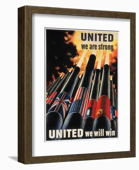 WWII: Allied Victory-null-Framed Premium Giclee Print