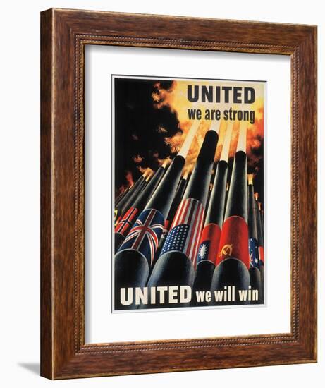 WWII: Allied Victory-null-Framed Premium Giclee Print