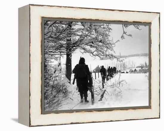 WWII Battle of the Bulge-null-Framed Premier Image Canvas