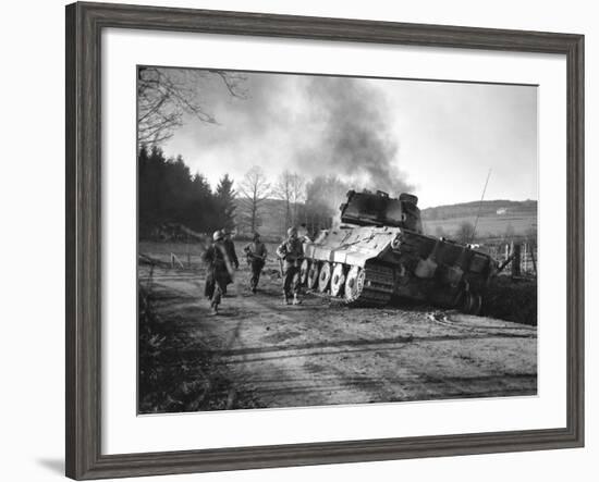 WWII Battle of the Bulge-Peter J. Carroll-Framed Photographic Print