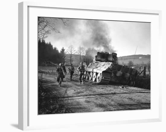 WWII Battle of the Bulge-Peter J. Carroll-Framed Photographic Print