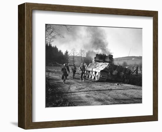 WWII Battle of the Bulge-Peter J. Carroll-Framed Photographic Print