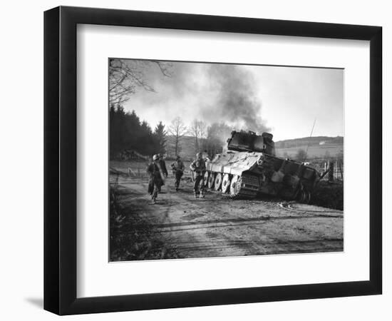 WWII Battle of the Bulge-Peter J. Carroll-Framed Photographic Print