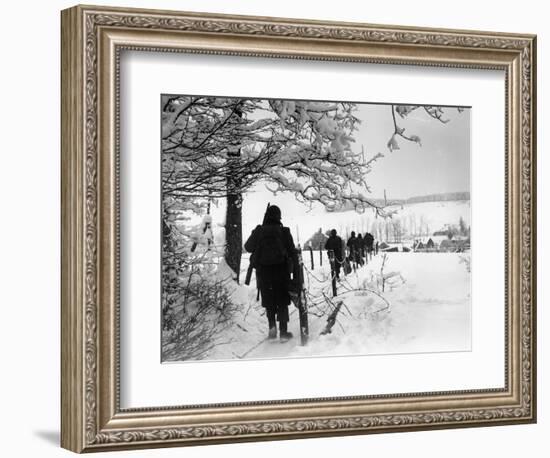 WWII Battle of the Bulge-null-Framed Photographic Print