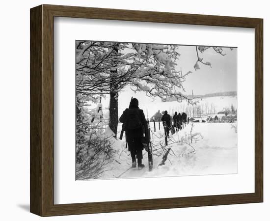 WWII Battle of the Bulge--Framed Photographic Print