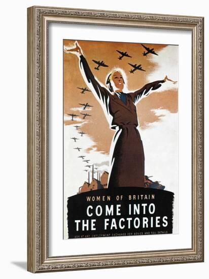 WWII: British Poster-Donald Zec-Framed Giclee Print