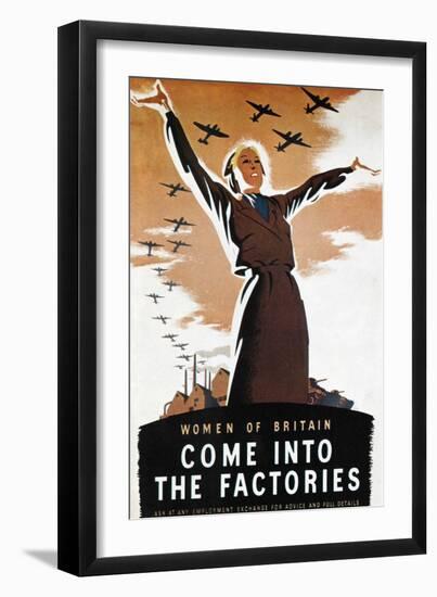 WWII: British Poster-Donald Zec-Framed Giclee Print