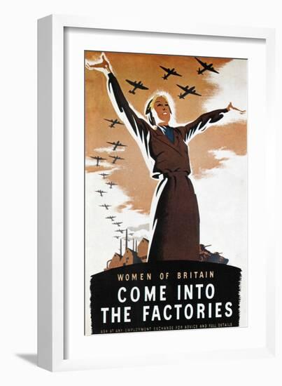 WWII: British Poster-Donald Zec-Framed Giclee Print
