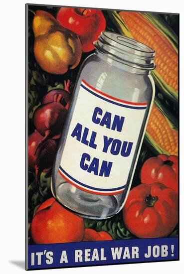 WWII: 'Can All You Can'-null-Mounted Giclee Print