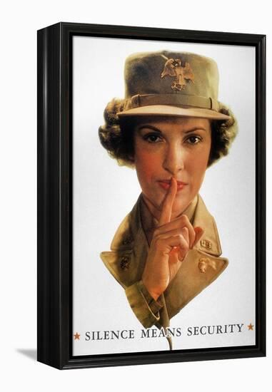 WWII: Careless Talk Poster-null-Framed Premier Image Canvas