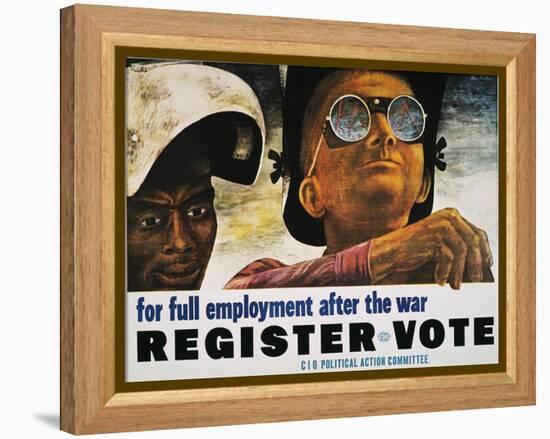 WWII: Employment Poster-Ben Shahn-Framed Premier Image Canvas