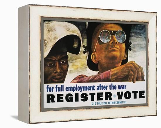 WWII: Employment Poster-Ben Shahn-Framed Premier Image Canvas