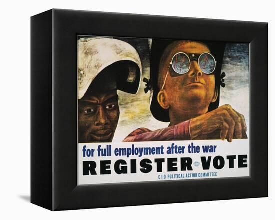 WWII: Employment Poster-Ben Shahn-Framed Premier Image Canvas