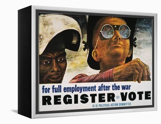 WWII: Employment Poster-Ben Shahn-Framed Premier Image Canvas