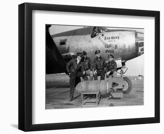 WWII Europe England U.S. Air Force Pilot Crews-HWC-Framed Photographic Print