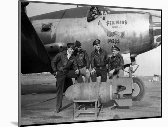 WWII Europe England U.S. Air Force Pilot Crews-HWC-Mounted Photographic Print