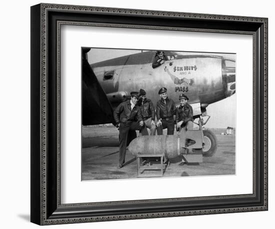 WWII Europe England U.S. Air Force Pilot Crews-HWC-Framed Photographic Print