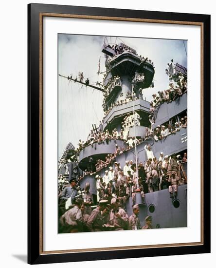 WWII Japan Surrender-null-Framed Photographic Print