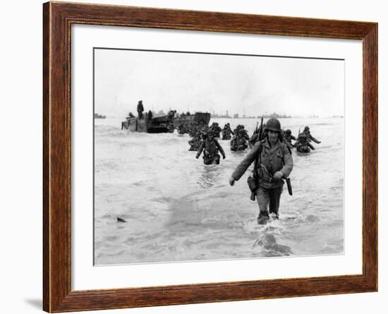 WWII Normandy Invasion-Bert Brandt-Framed Photographic Print