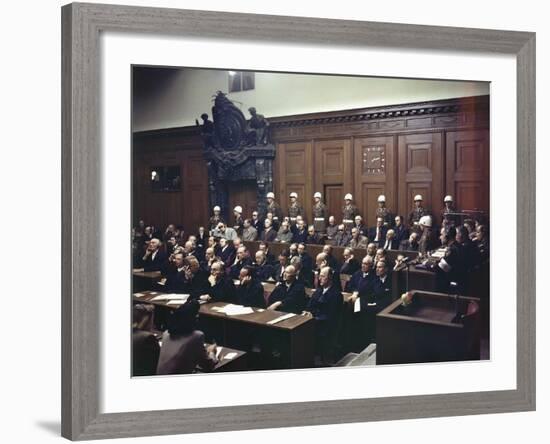 WWII Nuremburg Trials 1946-null-Framed Photographic Print
