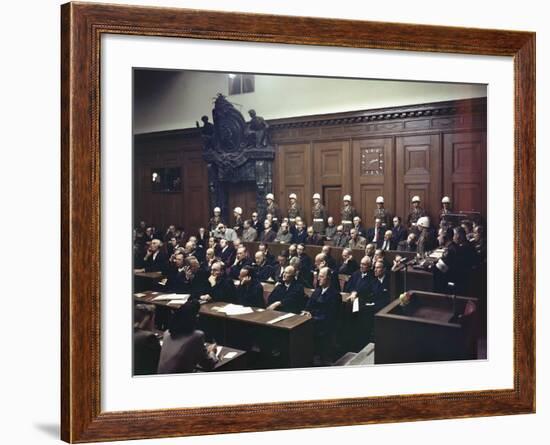 WWII Nuremburg Trials 1946--Framed Photographic Print