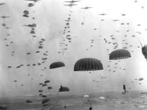WWII Parachutes over Holland